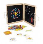 COFFRET PUZZLE MAGNETIQUE GEOMETRIQUE 120 PIECES AIMANTEES - JANOD - 02586 - FORMES & COULEURS