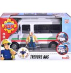 COFFRET SAM LE POMPIER : LE BUS BLANC DE TREVOR AVEC UNE FIGURINE ET ACCESSOIRES - DICKIE 10925107038