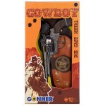 COFFRET SHERIFF COWBOY - PISTOLET 12 COUPS + HOLSTER - GONHER - 149