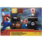 COFFRET SUPER MARIO 4 FIGURINES ET 1 ACCESSOIRE : PLAINE DU GRAND CHENE - FIGURINE NINTENDO - JAKKS