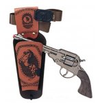 COFFRET TEXAS COW BOY - PISTOLET 8 COUPS + CEINTURE + ETUI - GONHER - 1500