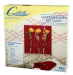 COFFRET TOILE SUR CHASSIS 3D AVEC VASES - ACTIVITE CREATIVE - CREA DONNA - 21008