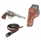 COFFRET WILD WEST REVOLVER METAL 8 COUPS + HOLSTER + CEINTURE  - GONHER - COW BOY, TEXAS