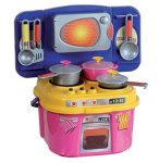 CUISINE KITCHEN WORLD - CUISINE EQUIPEE AVEC SONS ET ACCESSOIRES - WADER - 25400 - JEU D'IMITATION ENFANT