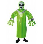 DEGUISEMENT ALIEN VERT 11/12 ANS - COSTUME EXTRATERRESTRE, MARTIEN
