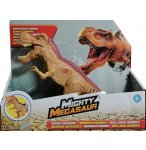 DINOSAURE T-REX BRUN RUGISSANT AVEC BLESSURE - DINO MEGASAUR MIGHTY AVEC SONS - 20 CM DE LONG - DRAGON-I TOYS