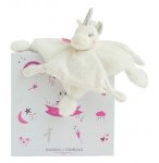 DOUDOU PLAT LUCIE LA LICORNE ARGENT 22 CM - DOUDOU ET COMPAGNIE - DC3276