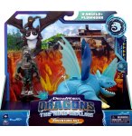 DRAGONS ET LES NEUF ROYAUMES : BISSOCORN ET D'ANGELO - DRAGON GRIS ET SON DRESSEUR - DRAGONS DREAM WORKS - SPIN MASTER - 20140451