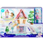 ENCHANTIMALS CHALET DES NEIGES + POUPEE BEVY ET JUMP LE LAPIN - FIGURINE 15 CM - ANIMAL - MATTEL GJX50