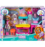 ENCHANTIMALS LE CABINET DU DOCTEUR CHAT : POUPEE + 2 ANIMAUX + 12 ACCESSOIRES - MATTEL - HLH22