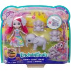 ENCHANTIMALS POUPEE ESMERALDA L'ELEPHANT MAMMOTH PRUNIE GRACEFUL - FIGURINE 15 CM - ANIMAL ZOO ELEPHANT - MATTEL GTM30