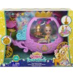 ENCHANTIMALS POUPEE PEOLA PONEY ET LE CARROSSE ROYAL - FIGURINE 15 CM - ANIMAL PONEY - MATTEL GYJ16