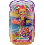 ENCHANTIMALS SUNSHINE BEACH POUPEE TRIPPI TOUCAN ET OISEAU CANOPY - FIGURINE 15 CM - ANIMAL - MATTEL HRX83