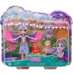 ENCHANTIMALS TROPIC FAMILLE DE FILIA OISEAU - POUPEE - 3 OISEAUX AVEC ACCESSOIRES - FIGURINE 15 CM + ANIMAL - MATTEL HKN15