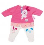ENSEMBLE ROSE ET BLANC PETIT LAPIN - MY LITTLE BABY BORN - HABIT POUPEE 32 CM - ZAPF (ZA32)