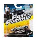 FAST & FURIOUS : CHEVROLET CORVETTE GRAND SPORT - VEHICULE MINIATURE GRIS - VOITURE - MATTEL FCF55