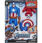 FIGURINE CAPTAIN AMERICA 30 CM BLAST GEAR - AVENGERS HEROS TITAN - HASBRO - E7374