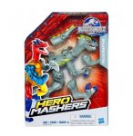 FIGURINE HERO MASHERS JURASSIC WORLD VELOCIRAPTOR GRIS - DINOSAURE - HASBRO DINO - B3240