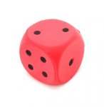 GRAND DE EN MOUSSE 7,5 CM ROUGE - ACCESSOIRE JEUX DE SOCIETE - JEU GEANT, XL