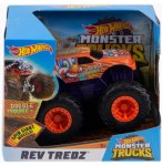 GRAND MONSTER JAM REV DOUBLE TROUBLE - HOT WHEELS VOITURE NOIR ET BLANC - MATTEL - FYJ77