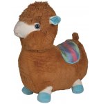 GRANDE PELUCHE BERNARD LE LAMA BRUN 73CM - NICOTOY