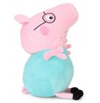 GRANDE PELUCHE PEPPA PIG : PAPA PIG 50 CM - PELUCHE LICENCE PEPPA LE COCHON