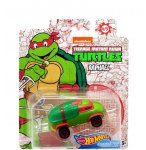 HOT WHEELS : TORTUES NINJA VOITURE RAPHAEL - VEHICULE MINIATURE VERT ET ROUGE - TMNT - TURTLES - MATTEL GJJ06