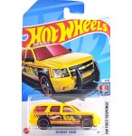 HOT WHEELS VEHICULE  FIRST RESPONSE : 07 CHEVY TAHOE - VOITURE MINIATURE METAL 1:64 JAUNE - COLLECTION - MATTEL - HTB60