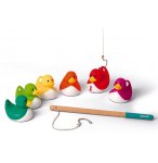 JEU DE PECHE A LA LIGNE DUCKY : 6 CANARDS + 2 CANNES - JANOD - J03246 - JEU D'EAU