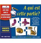 JEU EDUCATIF : A QUI EST CETTE PARTIE ? - JEU OBSERVATION ET D'ASSOCIATION 