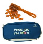 KIT LOTO BINGO 3 EN 1 : TROUSSE + BATON MAGNETIQUE + 100 PIONS JAUNE ORANGE - CARTALOTO - ACCESSOIRES JEU, MATERIEL