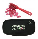 KIT LOTO BINGO 3 EN 1 : TROUSSE + BATON MAGNETIQUE + 100 PIONS ROUGE - CARTALOTO - ACCESSOIRES JEU, MATERIEL 
