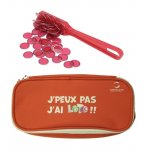 KIT LOTO BINGO 3 EN 1 : TROUSSE + BATON MAGNETIQUE + 100 PIONS ROUGE - CARTALOTO - ACCESSOIRES JEU, MATERIEL 