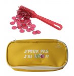 KIT LOTO BINGO 3 EN 1 : TROUSSE + BATON MAGNETIQUE + 100 PIONS ROUGE - CARTALOTO - ACCESSOIRES JEU, MATERIEL 