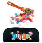 KIT LOTO BINGO 3 EN 1 : TROUSSE + BATON MAGNETIQUE ORANGE + 100 PIONS - LOTOQUIN - ACCESSOIRES JEU, MATERIEL
