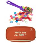 KIT LOTO BINGO 3 EN 1 : TROUSSE + BATON MAGNETIQUE VIOLET + 100 PIONS - CARTALOTO - ACCESSOIRES JEU, MATERIEL