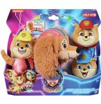 LA SUPER PAT PATROUILLE LE FILM : CHIENNE LIBERTY QUI S'ETIRE ET LA PAT PATROUILLE JUNIOR - PELUCHE LICENCE PAW PATROL - SPIN MASTER - 20143564