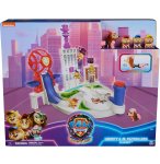 LA SUPER PAT PATROUILLE LE FILM : LE QUARTIER GENERAL DANS LA VILLE MR HELLINGER + 4 FIGURINES : PAT PATROUILLE JUNIOR + LIBERTY  - PAW PATROL TOUR DE CONTROLE