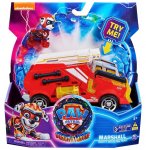 LA SUPER PAT PATROUILLE LE FILM : MARCUS ET CAMION POMPIER SON ET LUMIERE - FIGURINE CHIEN - VEHICULE DE LUXE - PAW PATROL THE MIGHTY MOVIE