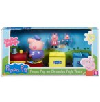 LE TRAIN DE PAPY PIG AVEC 3 PERSONNAGES - FIGURINES - MONDE IMAGINAIRE PEPPA PIG