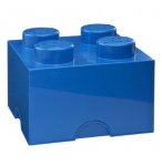 LEGO BOITE DE RANGEMENT 4 PLOTS BLEUE - BRIQUE DE RANGEMENT LEGO