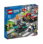 LEGO CITY 60319 LE SAUVETAGE DES POMPIERS ET LA COURSE-POURSUITE DE LA POLICE