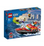 LEGO CITY 60373 LE BATEAU DE SAUVETAGE DES POMPIERS