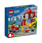 LEGO CITY 60375 LA CASERNE ET LE CAMION DES POMPIERS