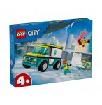 LEGO CITY 60403 L'AMBULANCE DE SECOURS ET LE SNOWBORDEUR