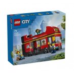 LEGO CITY 60407 LE BUS ROUGE A DEUX ETAGES