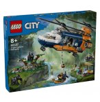 LEGO CITY 60437 L'HELICOPTERE DE L'EXPLORATEUR DE LA JUNGLE AU CAMP DE BASE