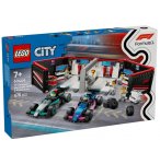 LEGO CITY 60444 GARAGE DE F1 ET VOITURES MERCEDES AMG ET ALPINE