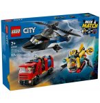 LEGO CITY 60462 HELICOPTERE, CAMION DE POMPIERS ET SOUS-MARIN MODULABLE