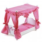 LIT A BALDAQUIN EN BOIS PRINCESSE POUPEE - BAYER CHIC 2000 - 50799 - LIT POUPON